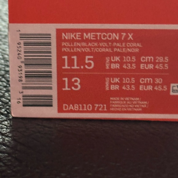 Nike metcon 7x - men’s 11.5 - Picture 2 of 3